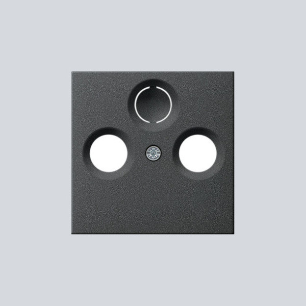 Gira 086928 Abdeckung Koaxial-Antennensteckdose System 55 Anthrazit