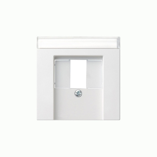Gira 087627 Abdeckung Beschriftungsfeld TAE USB System 55 Reinweiß m