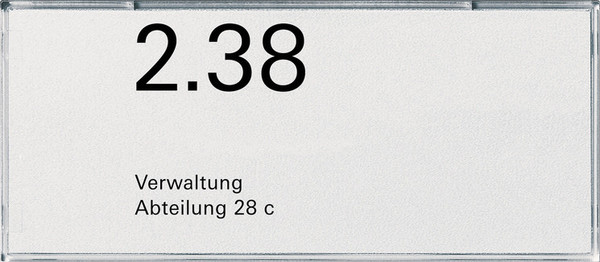 Gira 107200 Namens-/Türschild 2-fach Zubehör