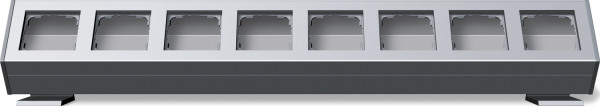 Gira 119826 Profil 8-fach Befestigungswinkel Profil 55 Aluminium
