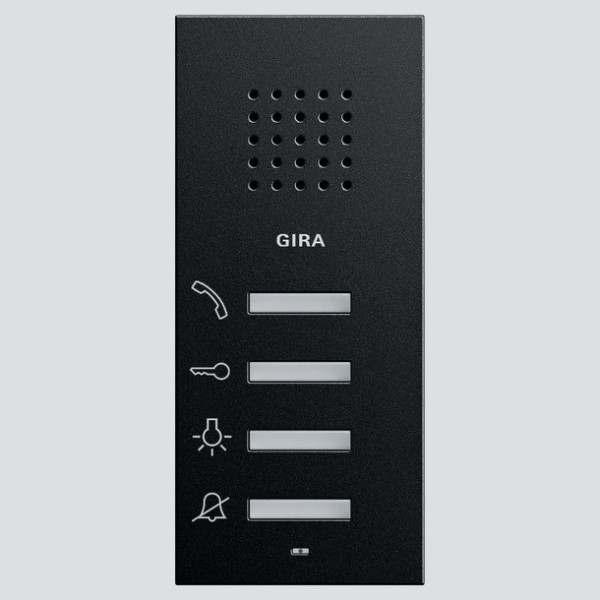 Gira 1250005 Wohnungsstation AP System 55 Schwarz m