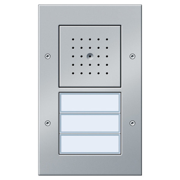 Gira 126765 Türstation AP 3-fach Türkommunikation F Alu