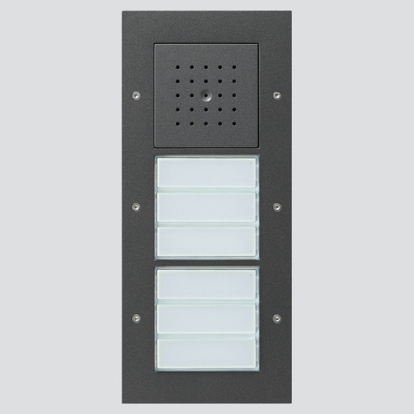 Gira 126867 Türstation AP 6-fach Türkommunikation Anthrazit