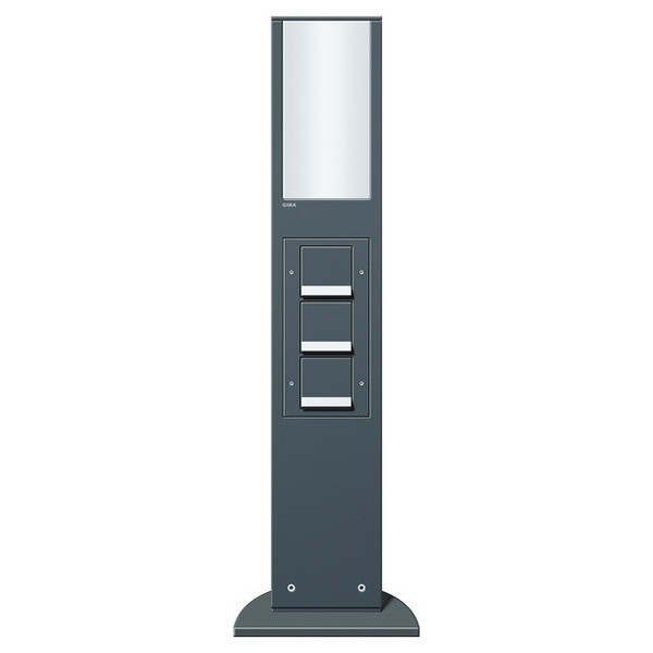 Gira 134228 E-Säule Licht + 3x SCHUKO SP 769 mm Gira Energiesäule Anthrazit