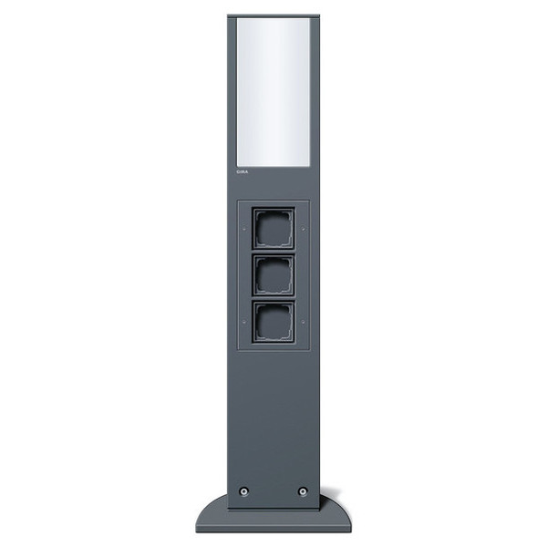 Gira 134928 E-Säule Licht + 3x Leereinheit 769 mm Gira Energiesäule Anthrazit