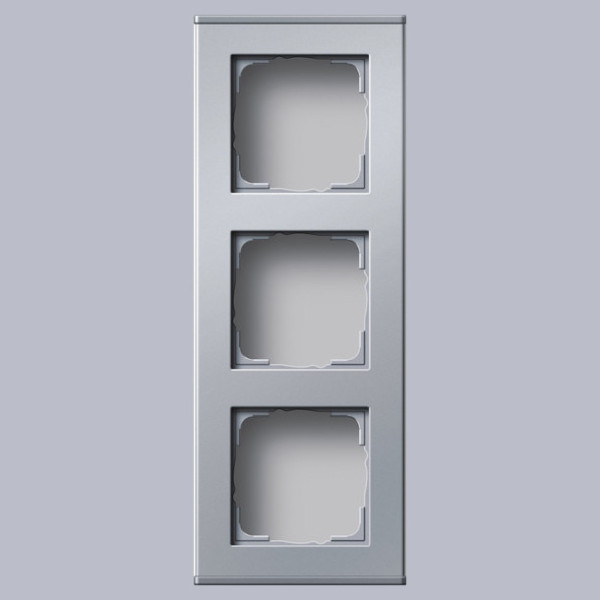 Gira 136326 Profil 3-fach senkrecht + waagerecht Profil 55 Aluminium