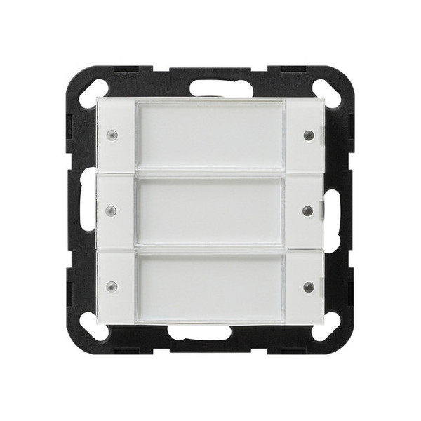 Gira 2003100 Tastsensensor 2 3-fach 24 V pot.frei Beschriftungsfeld System 55 Klar/Reinweiß