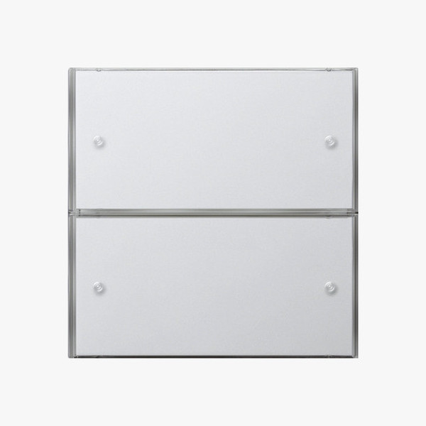 Gira 2032112 Tastsensensor 3 Komfort 2-fach KNX Flächenschalter Reinweiß