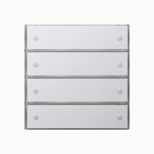 Gira 2034112 Tastsensensor 3 Komfort 4-fach KNX Flächenschalter Reinweiß