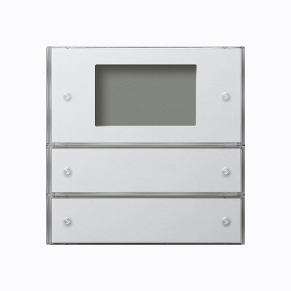 Gira 2042112 Tastsensensor 3 Plus 2-fach KNX Flächenschalter Reinweiß