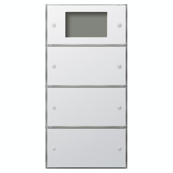 Gira 2043112 Tastsensensor 3 Plus 3-fach (1+2) KNX Flächenschalter Reinweiß