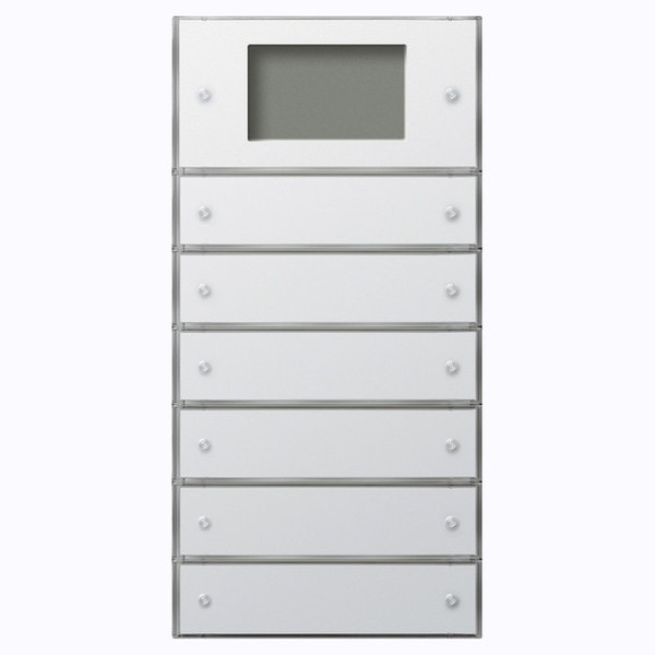 Gira 2046112 Tastsensensor 3 Plus 6-fach (2+4) KNX Flächenschalter Reinweiß