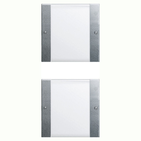 Gira 213226 Wippenset 2-fach (1+1) Beschriftungsfeld System 55 Klar/F Alu