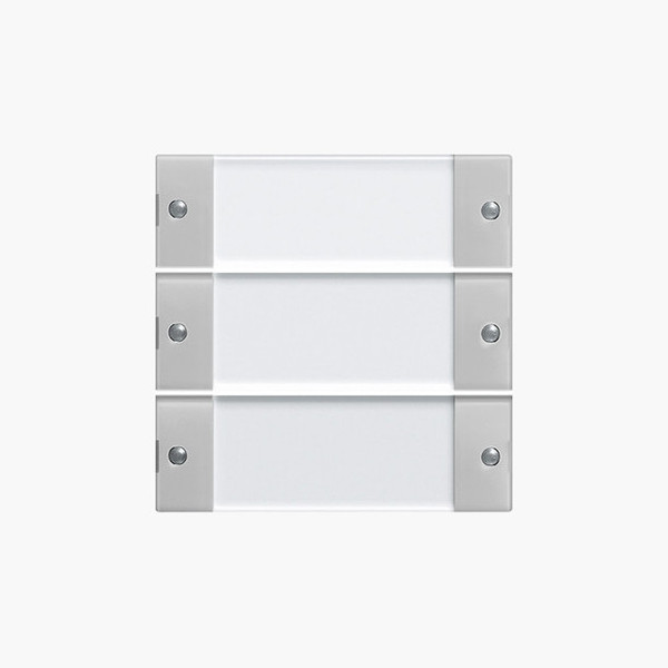 Gira 2133015 Wippenset 3-fach Beschriftungsfeld System 55 Klar/Grau m