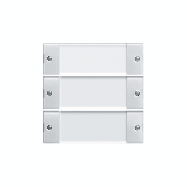 Gira 213303 Wippenset 3-fach Beschriftungsfeld System 55 Klar/Reinweiß