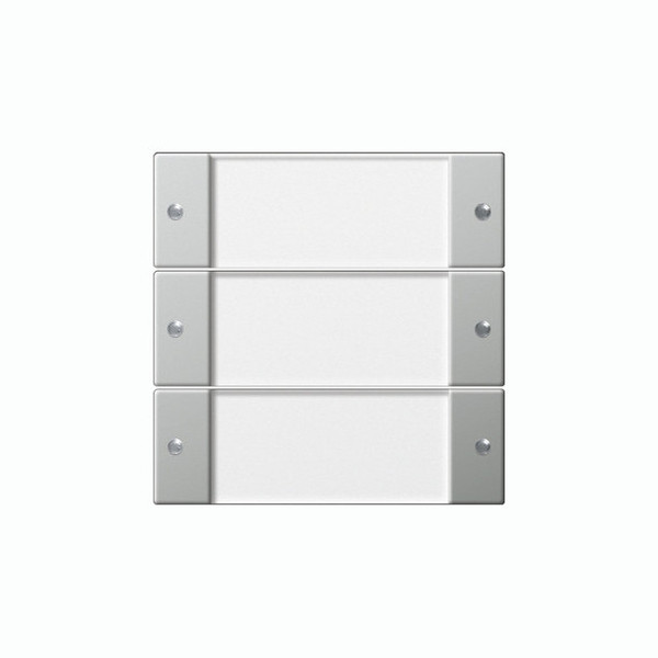 Gira 2133600 Wippenset 3-fach Beschriftungsfeld System 55 Klar/Edelstahl