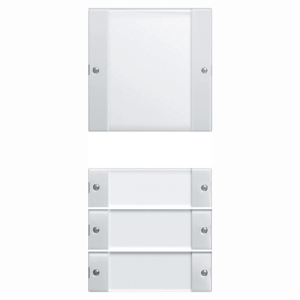 Gira 213403 Wippenset 4-fach (1+3) Beschriftungsfeld System 55 Klar/Reinweiß