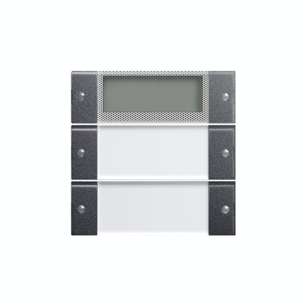 Gira 214228 Wippenset 2-fach Plus Beschriftungsfeld System 55 Klar/Anthrazit