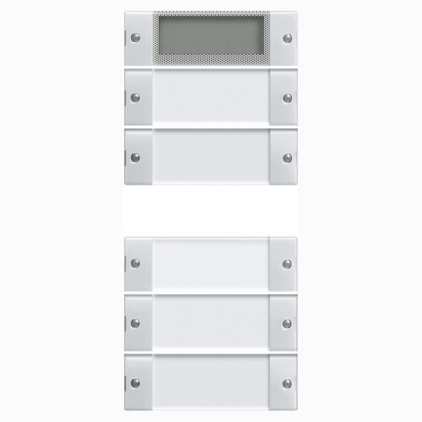 Gira 214503 Wippenset 5-fach Plus (2+3) Beschriftungsfeld System 55 Klar/Reinweiß