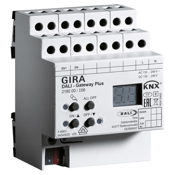 Gira 218000 DALI Gateway Plus KNX REG