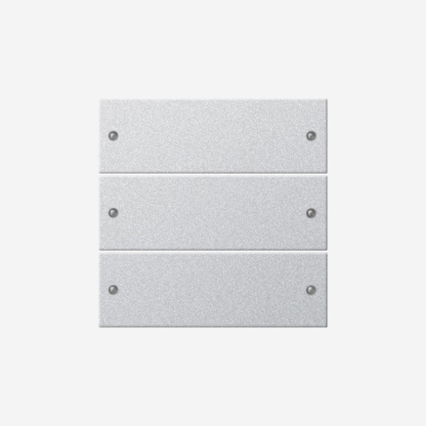 Gira 218326 Wippenset 3-fach System 55 F Alu(lack.)