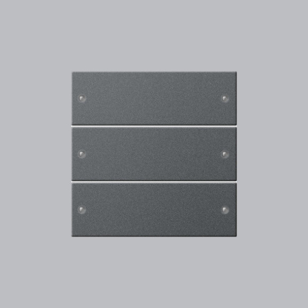 Gira 218328 Wippenset 3-fach System 55 Anthrazit(lack.)