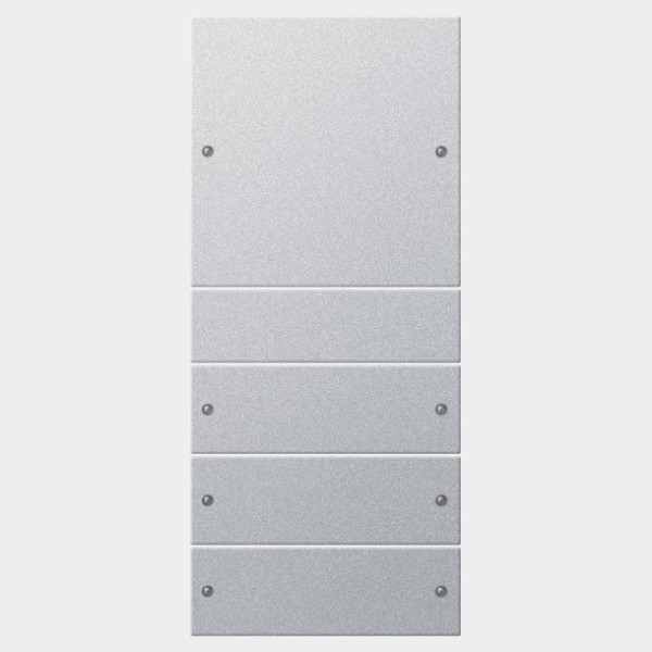 Gira 218426 Wippenset 4-fach (1+3) System 55 F Alu(lack.)