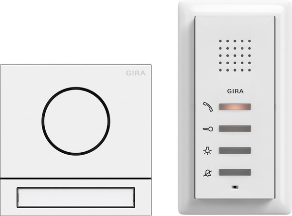 Gira 2406902 Einfamilienhaus-Paket Audio System 106 Verkehrsweiß(lack.)