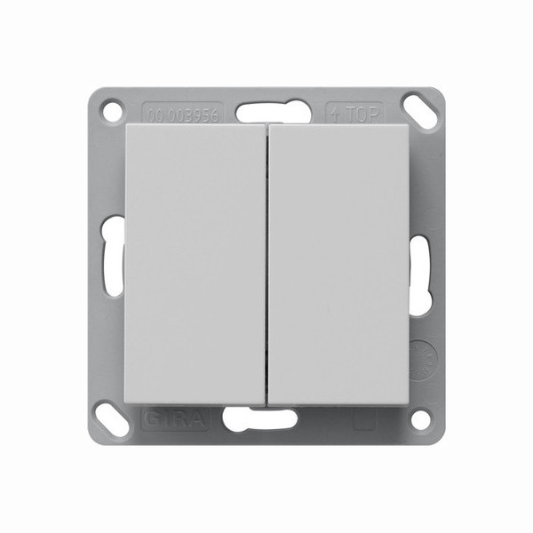 Gira 2422015 EnOcean Funk Wandsender 2-fach System 55 Grau m