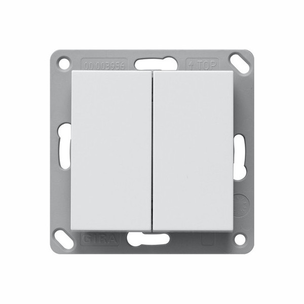 Gira 242203 EnOcean Funk Wandsender 2-fach System 55 Reinweiß