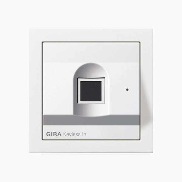 Gira 2617112 Gira Keyless In Fingerprint-Leseeinheit Flächenschalter Reinweiß