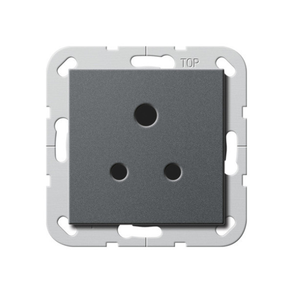 Gira 277228 Steckdose BS Round Pin 5 A SH System 55 Anthrazit