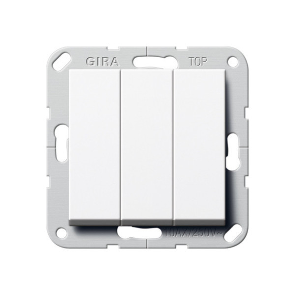 Gira 283003 Wippschalter BS 3-fach Aus System 55 Reinweiß