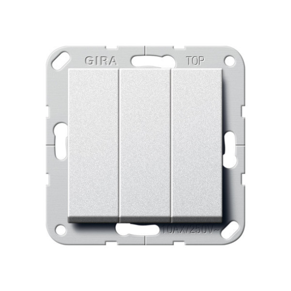 Gira 284426 Wipptaster BS 3-fach Schließer System 55 F Alu