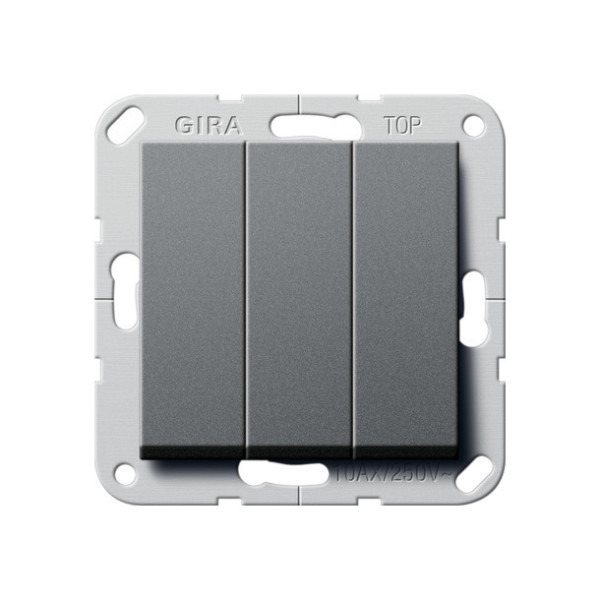 Gira 284428 Wipptaster BS 3-fach Schließer System 55 Anthrazit