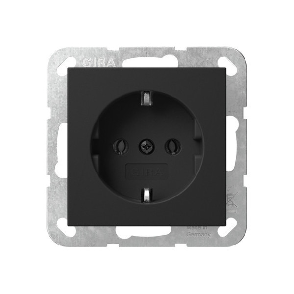 Gira 4180005 SCHUKO-Steckdose Schraubklemmen System 55 Schwarz m