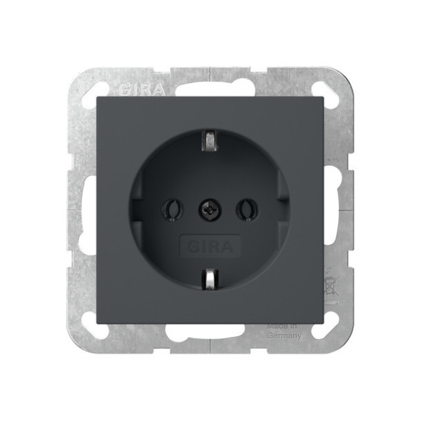 Gira 418028 SCHUKO-Steckdose Schraubklemmen System 55 Anthrazit