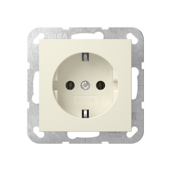 Gira 418801 SCHUKO-Steckdose System 55 Cremeweiß