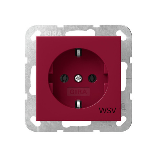 Gira 4188108 SCHUKO-Steckdose WSV System 55 Rot