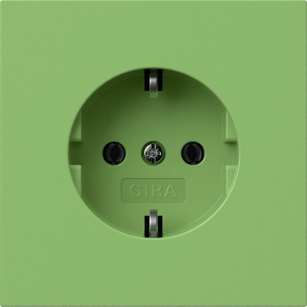 Gira 4188707 SCHUKO-Steckdose SV Flächenschalter Grün