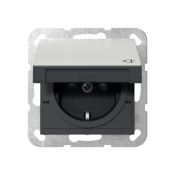 Gira 4414600 SCHUKO-Steckdose KD + SP System 55 Edelstahl
