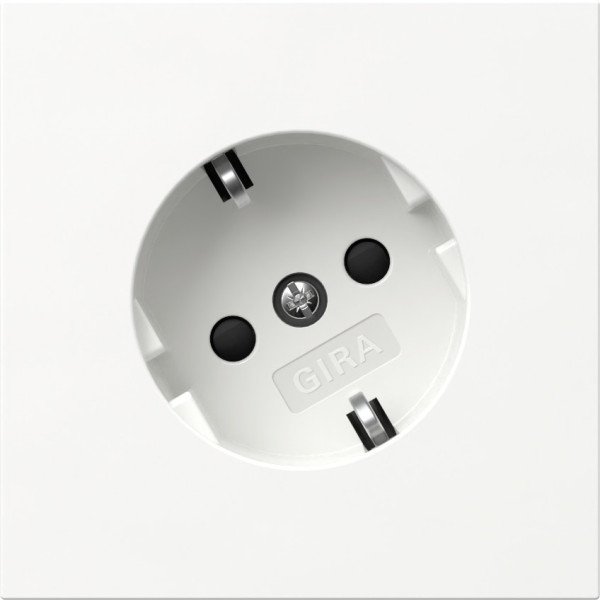 Gira 441870 SCHUKO-Steckdose 30° + SP Flächenschalter Reinweiß