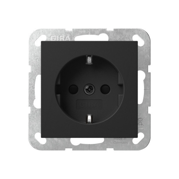 Gira 4453005 SCHUKO-Steckdose SP System 55 Schwarz m