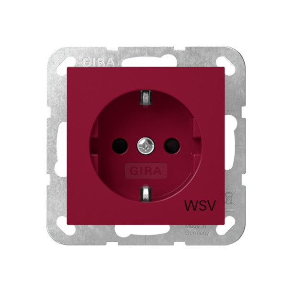 Gira 4453108 SCHUKO-Steckdose SP WSV System 55 Rot