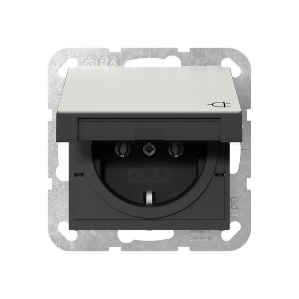 Gira 4454600 SCHUKO-Steckdose KD System 55 Edelstahl