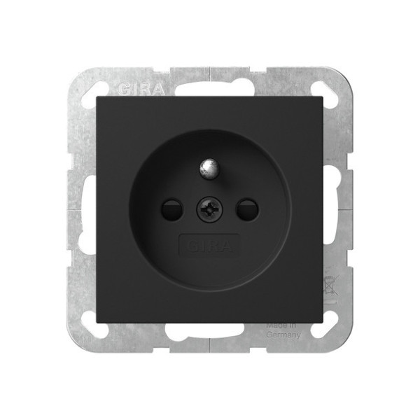 Gira 4485005 Steckdose Erdstift + SP System 55 Schwarz m