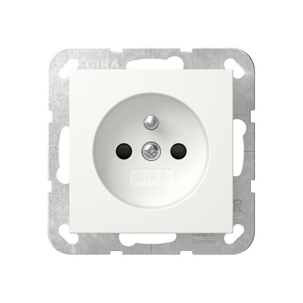 Gira 448503 Steckdose Erdstift + SP System 55 Reinweiß