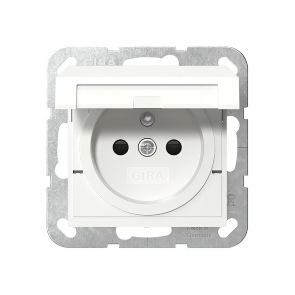 Gira 448803 Steckdose Erdstift KD + SP System 55 Reinweiß
