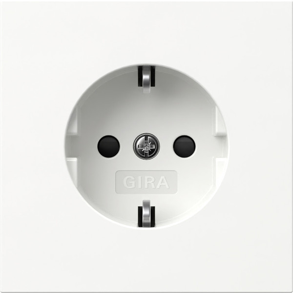 Gira 475570 SCHUKO-Steckdose SP ohne Befestigungskrallen Flächenschalter Reinweiß
