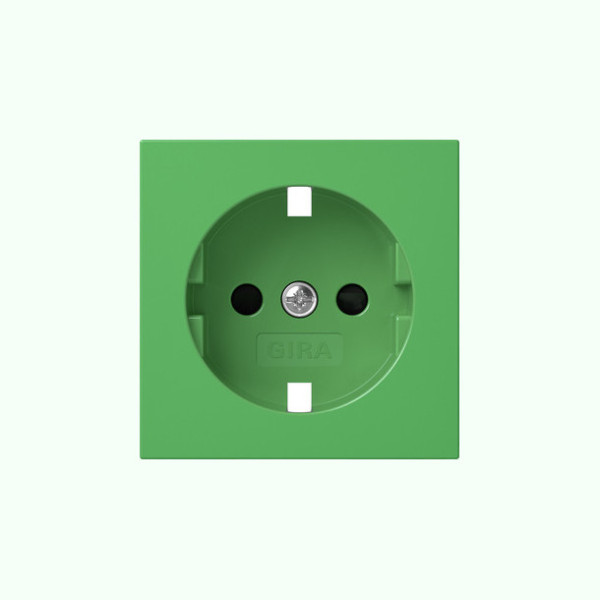 Gira 4984107 Abdeckung SCHUKO-Steckdose SP System 55 Grün